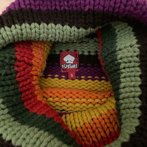 MISS SIXTY Killah Babe funky retro cowl neck rainbow sweater - Picture 6 of 9